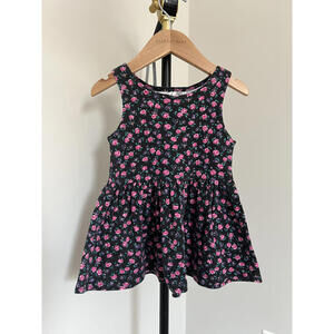 Vintage 90s Cav of California Floral Play Dress & Tunic, Pink/Black Floral